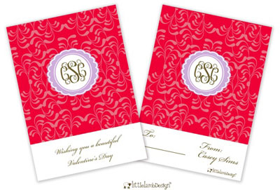 Valentine's Day Exchange Cards by Little Lamb Designs (Elegant)